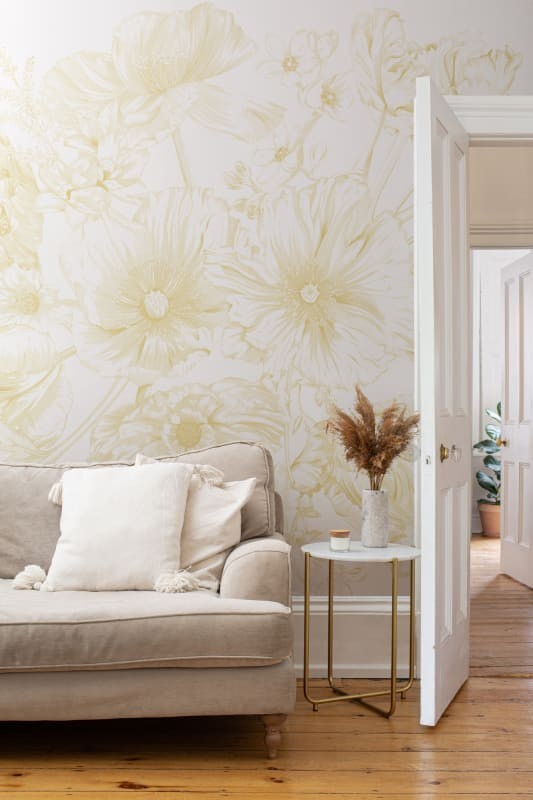 Hovia FL0524YE03W Bouquet Yellow - mural w kwiaty