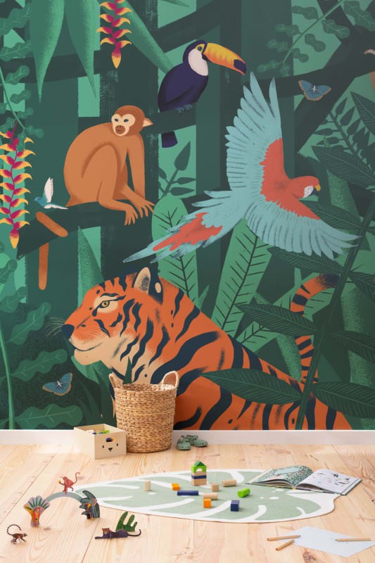 Hovia CH0054MU30W Beasties - mural w egzotyczne zwierzęta