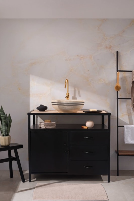 Hovia MA0029WH30W Fissure - mural imitujący marmur