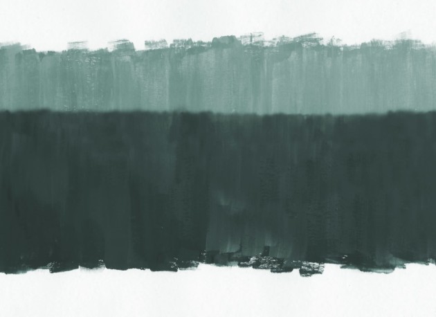 Hovia AB0059GR02W Altitude Green - mural w abstrakcyjny wzór