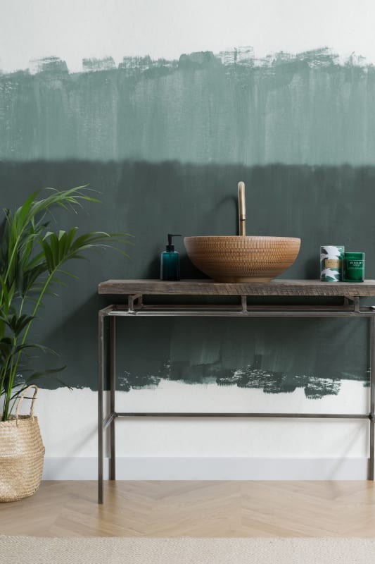 Hovia AB0059GR02W Altitude Green - mural w abstrakcyjny wzór