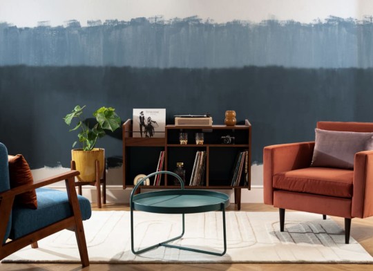 Hovia AB0060BU02W Altitude Blue - mural w abstrakcyjny wzór