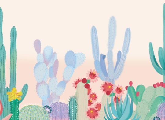 Hovia NA0016MU03W Cacti - mural w kaktusy