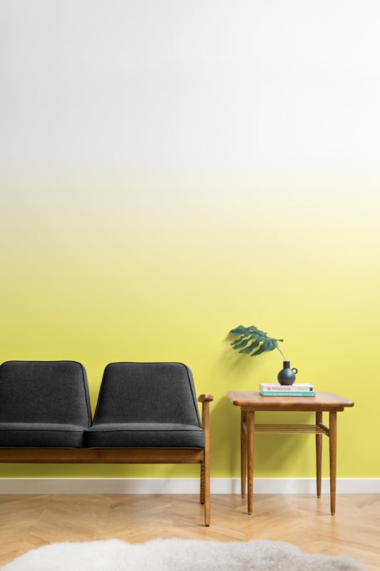 Hovia OM0004BI01W Radiant Yellow - mural z efektem ombre