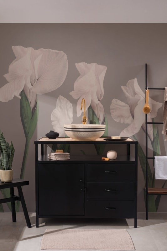 Hovia FL0095NE04W Iris - mural w irysy