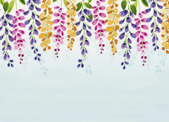 Hovia FL0144MU07W Nectar - mural w wiszące kwiaty