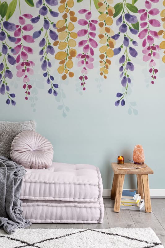 Hovia FL0144MU07W Nectar - mural w wiszące kwiaty