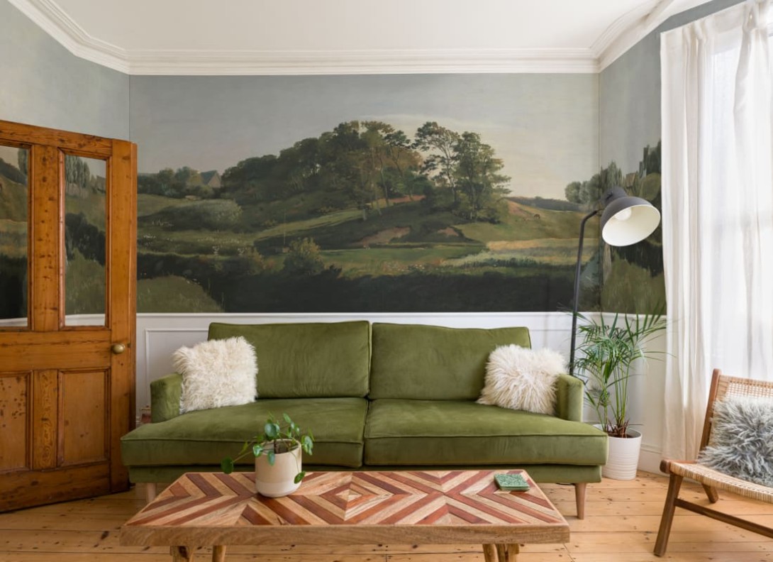 Hovia FO0373GR04W Sørupvang Hills Classic - mural w krajobraz duńskich wzgórz