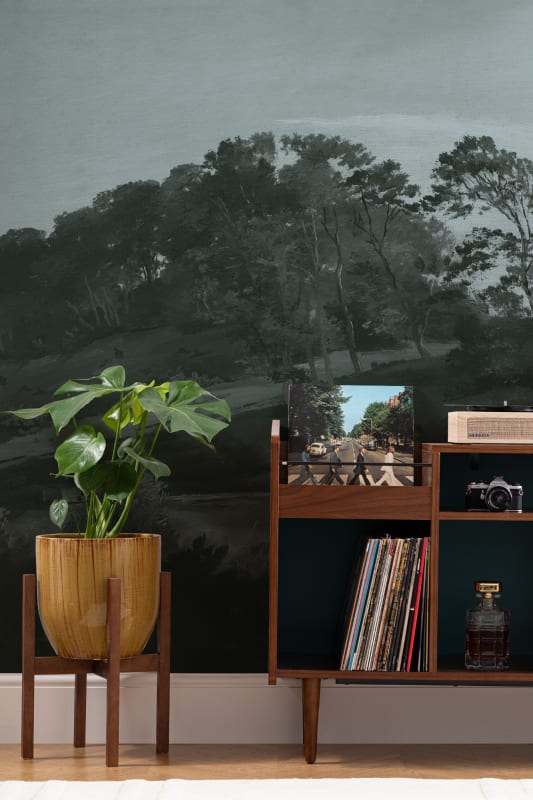 Hovia FO0375BU04W Sørupvang Hills Teal - mural w krajobraz duńskich wzgórz