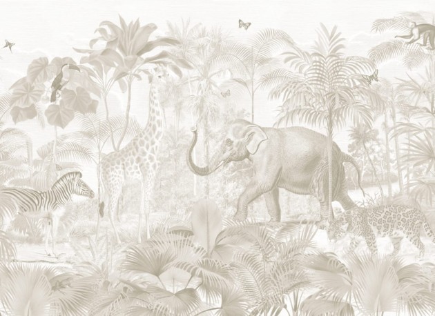 Hovia AN0530NE04W Sumatra Neutral - mural w egzotyczne zwierzęta i rośliny