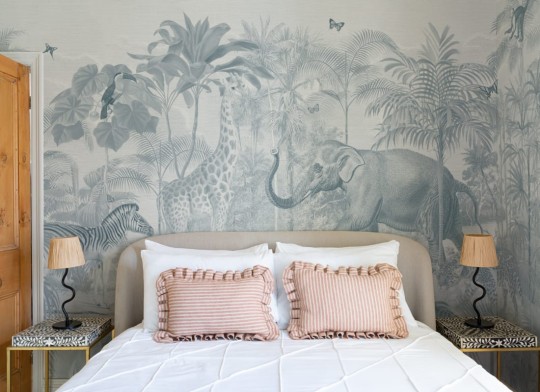 Hovia AN0532BU04W Sumatra Blue - mural w egzotyczne zwierzęta i rośliny