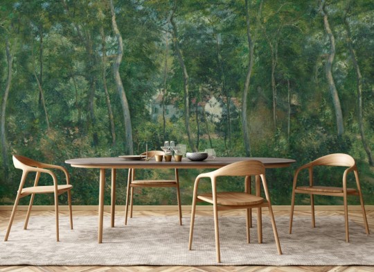 Hovia FO0516GR07W Wild Wood Green - mural w krajobraz lasu