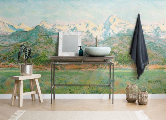 Hovia LA0392GR07W Glade Green - mural w alpejski krajobraz