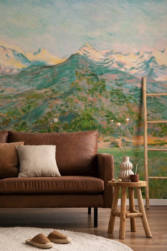 Hovia LA0392GR07W Glade Green - mural w alpejski krajobraz