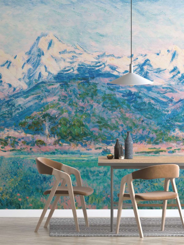 Hovia LA0394BU07W Glade Blue - mural w alpejski krajobraz