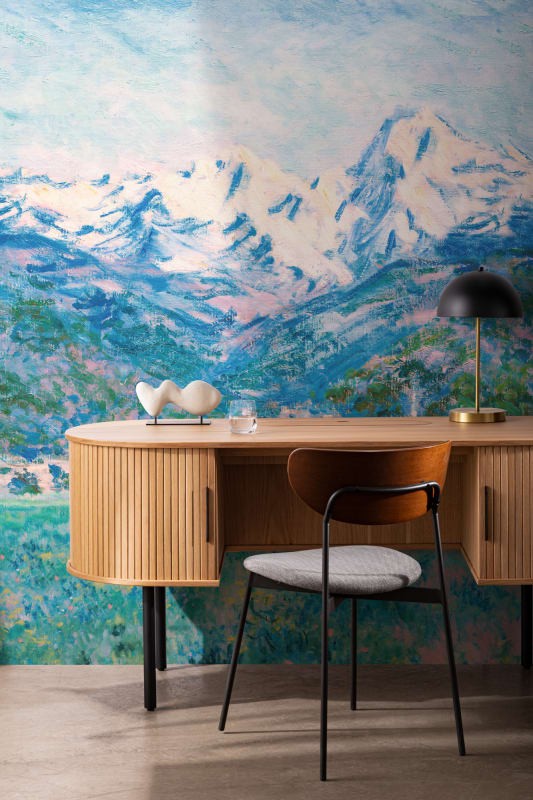 Hovia LA0394BU07W Glade Blue - mural w alpejski krajobraz