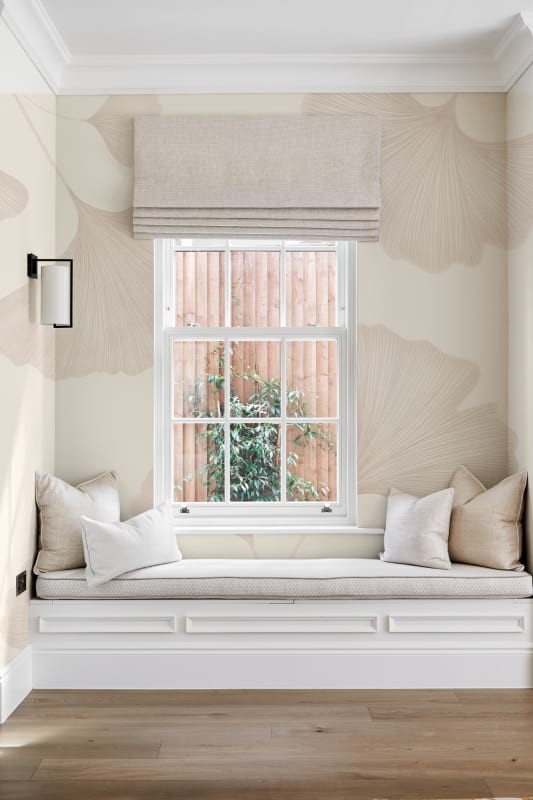 Hovia LE0597NE06W Ginkgo Neutral - mural w duże liście miłorzębu japońskiego