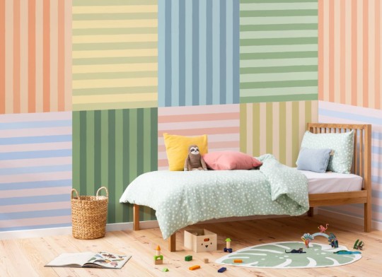 Hovia ST0545MU07W Patchwork - mural w patchworkowe linie