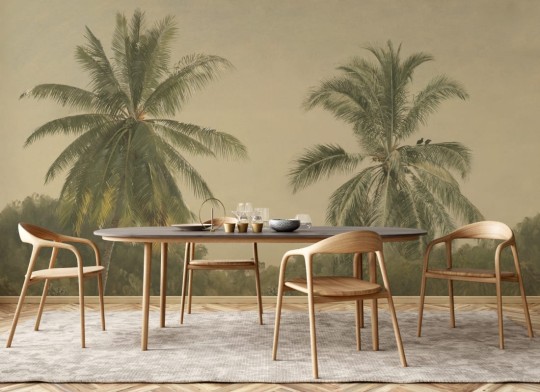 Hovia TR0604NE04W Zamia - mural w palmy