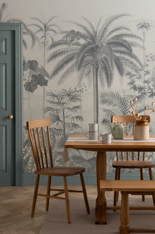 Hovia TR0622BU04W Aviary Tropics Blue - mural w tropikalny krajobraz