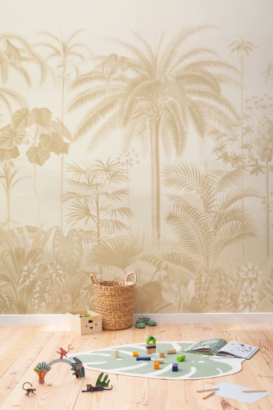 Hovia TR0623YE04W Aviary Tropics Yello - mural w tropikalny krajobraz