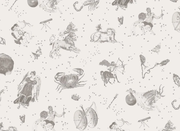 Hovia VT5497GE03W Astrology Grey - mural w astrologiczny motyw