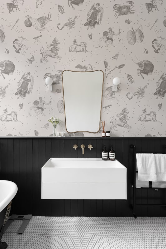 Hovia VT5497GE03W Astrology Grey - mural w astrologiczny motyw