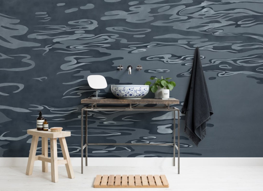 Hovia WA0469BU04W Glisten Navy - mural w taflę wody