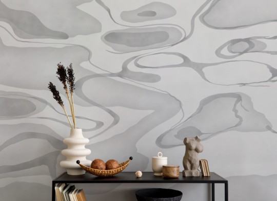 Hovia WA0472GE04W Glimmer Grey - mural w taflę wody