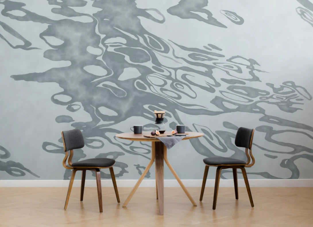 Hovia WA0474BU04W Specular Blue - mural w abstrakcyjny wzór