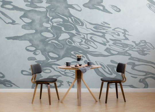 Hovia WA0474BU04W Specular Blue - mural w abstrakcyjny wzór