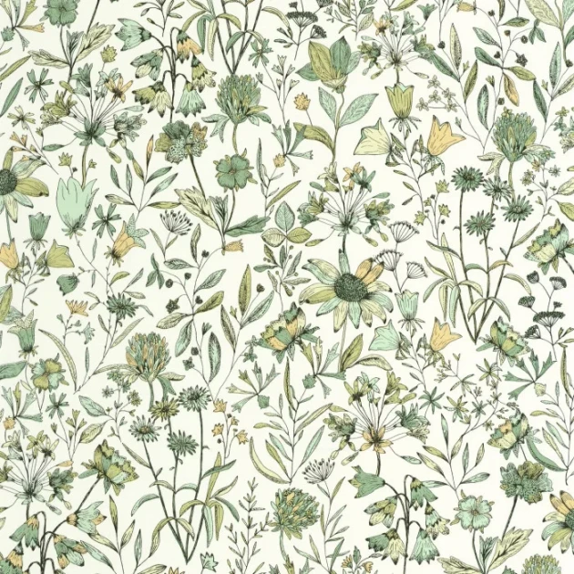 Caselio 103000798 Art of Botany Jardin De Giverny Verts – tapeta w roślinny ogród