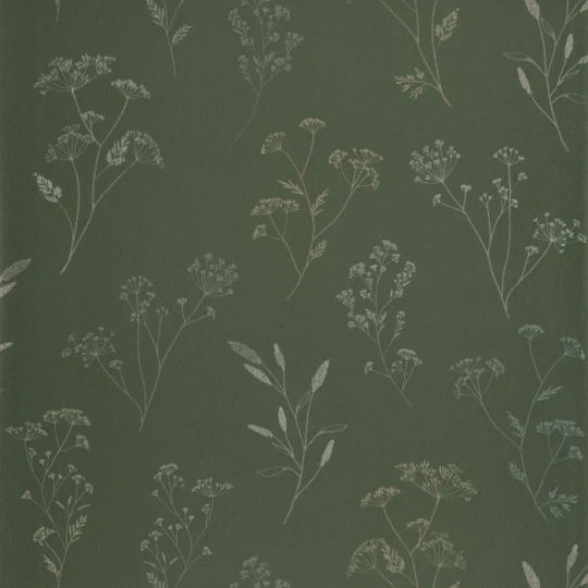Caselio 106687869 Art of Botany Little Graminea Vert anglais – tapeta w kwiatki