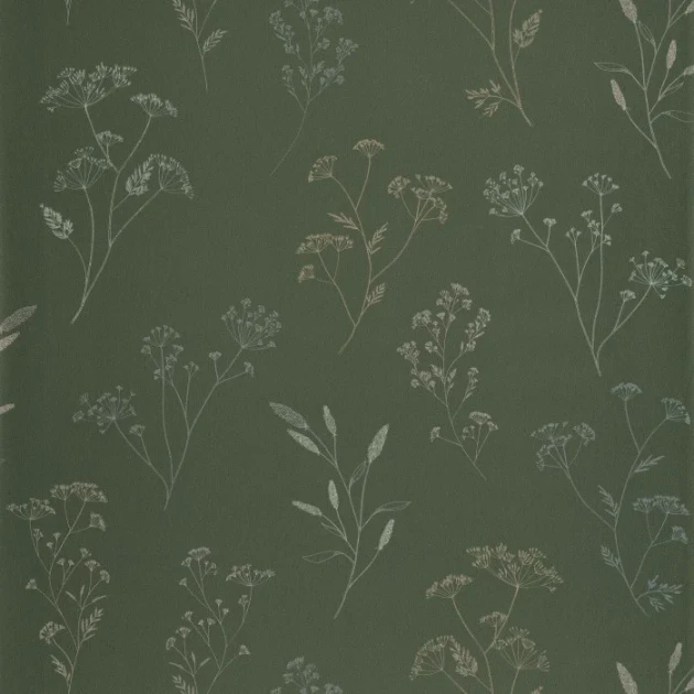 Caselio 106687869 Art of Botany Little Graminea Vert anglais – tapeta w kwiatki