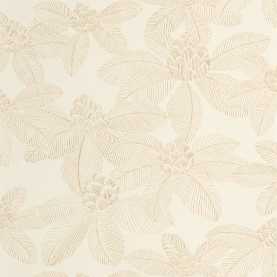 Caselio 106650268 Art of Botany Lotus Beige – tapeta w kwiaty lotosu