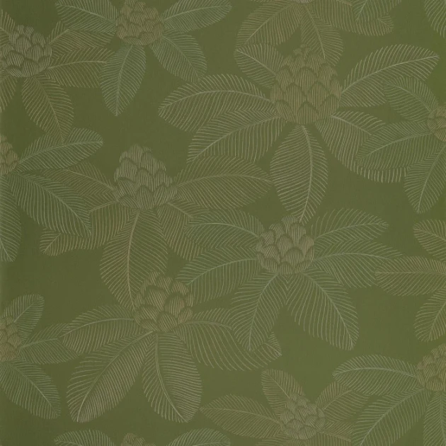 Caselio 106657172 Art of Botany Lotus Vert mousse – tapeta w kwiaty lotosu