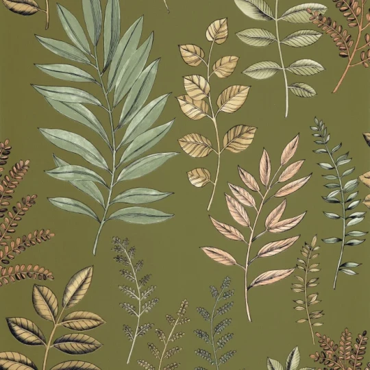 Caselio 106667196 Art of Botany Florium Vert mousse – tapeta zielnik