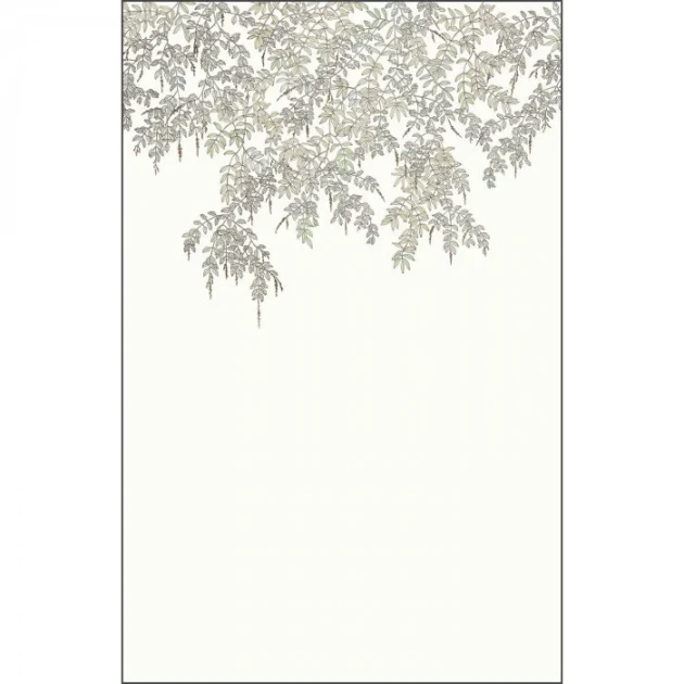 Caselio 106707004 Art of Botany Falling petals L Vert d'eau – mural z kaskadą roślinną