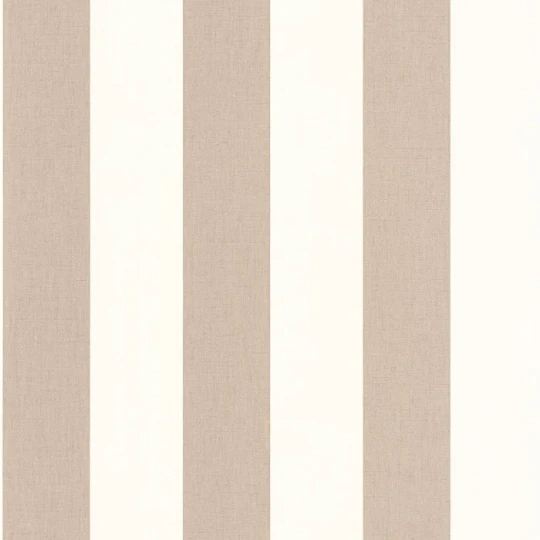 Caselio 104042167 Line Up Linen Lines Taupe – tapeta w paski z efektem tekstylnym