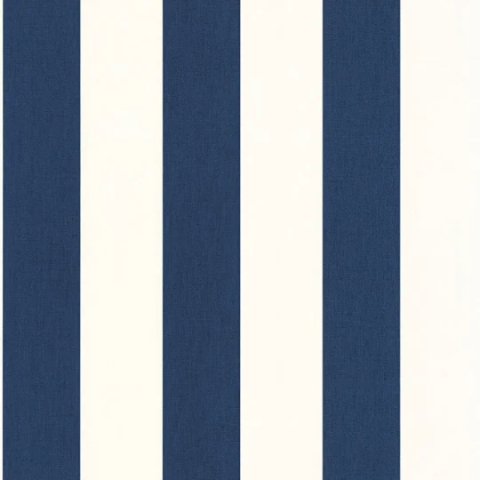 Caselio 104046269 Line Up Linen Lines Bleu Marine – tapeta w paski z efektem tekstylnym
