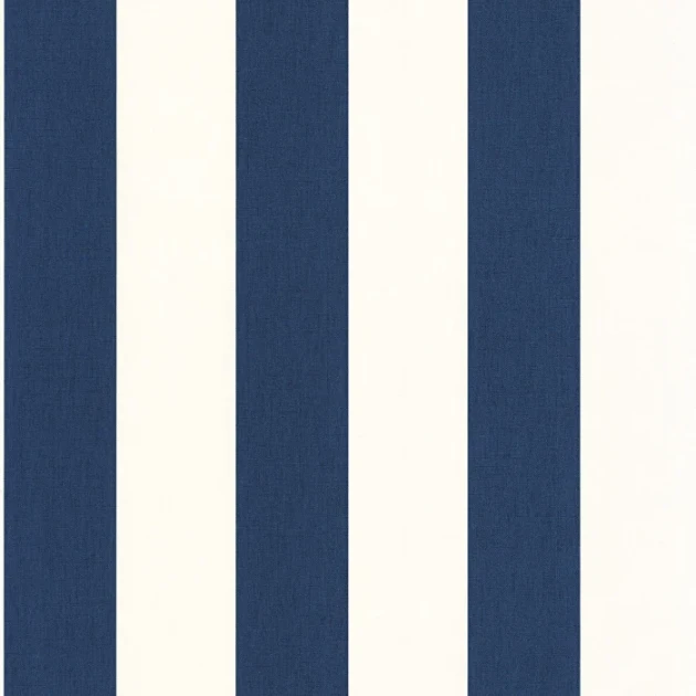Caselio 104046269 Line Up Linen Lines Bleu Marine – tapeta w paski z efektem tekstylnym