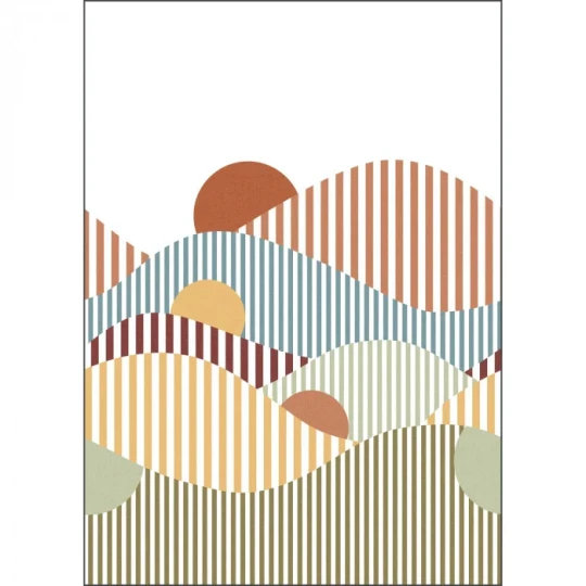 Caselio 106764503 Line Up Linear M Multicouleurs – mural abstrakcyjny