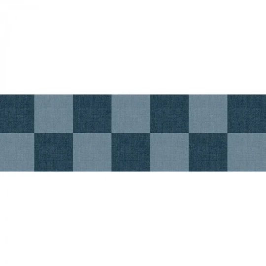 Caselio 106796060 Line Up Checks Bleu Denim – border w kratkę