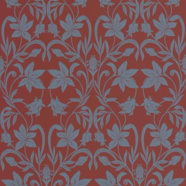 Casadeco 201238665 Heritage Primrose Amarena – tapeta w pierwiosnki