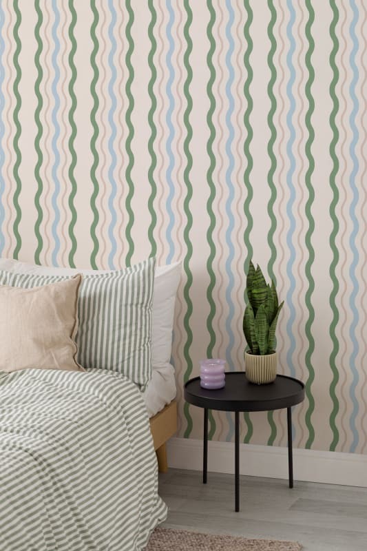 Hovia ST5014BG06R Wavy - tapeta w retro fale