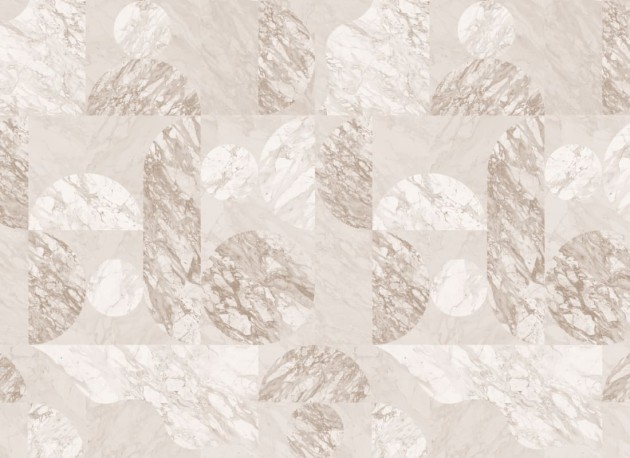 Hovia GE5453BE03R Calacatta Neutral - tapeta w marmurowe kształty