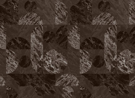 Hovia GE5454BR03R Calacatta Brown - tapeta w marmurowe kształty