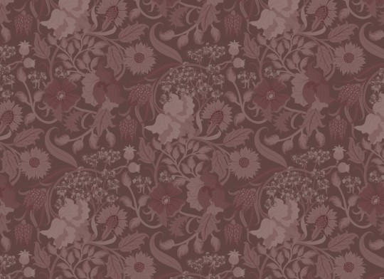 Hovia FL5457PU03R Tansy Plum - tapeta w roślinny motyw w stylu vintage