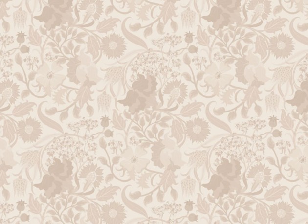 Hovia FL5460NE03R Tansy Neutral - tapeta w roślinny motyw w stylu vintage