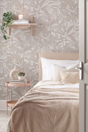 Hovia AN5038NE04R Bengal Neutral - tapeta w egzotyczne rośliny i tygrysy